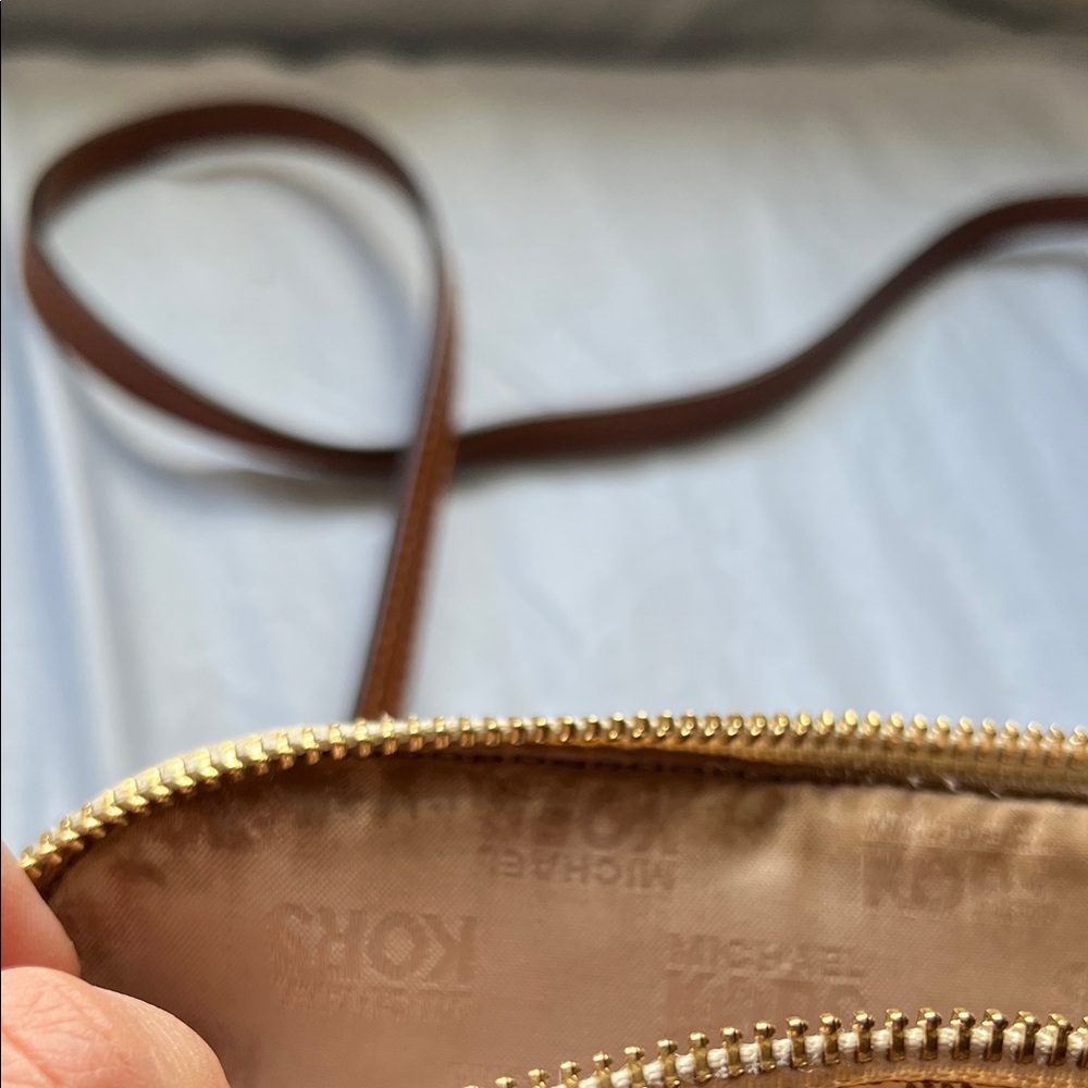 Michael Kors Tan and Brown Crossbody Bag - Picture 7 of 10
